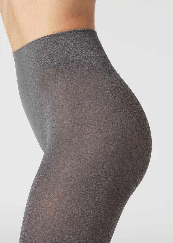 Calzedonia 50 Denier Total Comfort Soft Touch Patterned Hardloopbroek Dames Grijs | NL3120HK