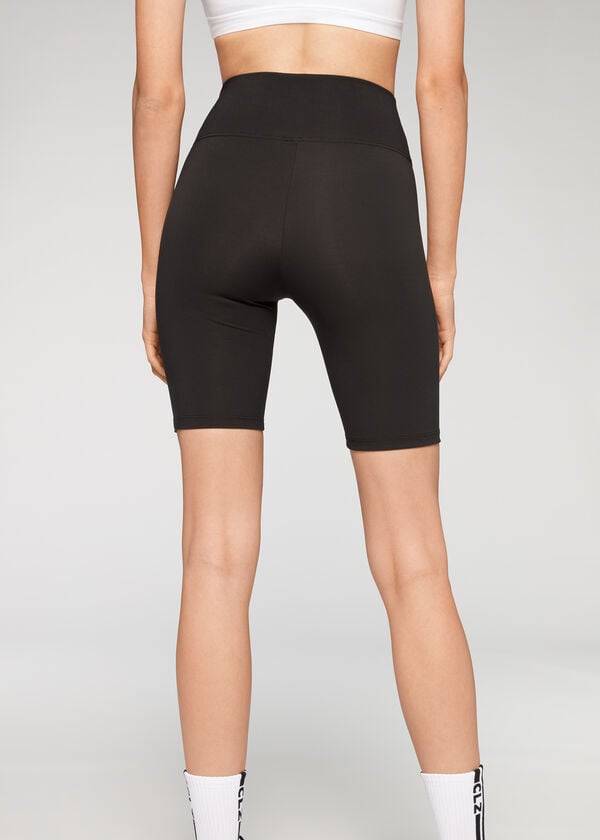 Calzedonia Atletische Bike Leggings Dames Zwart | NL1570DN