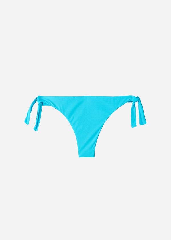 Calzedonia Bow Brazilian Indonesia Eco Bikinibroekjes Dames Turquoise | NL2889UT