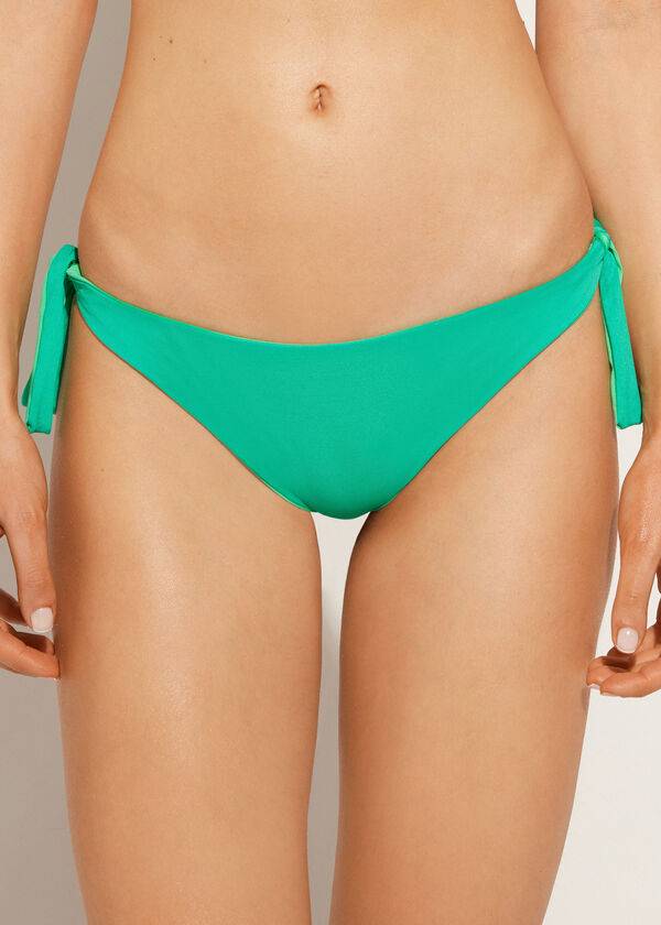 Calzedonia Bow Brazilian Indonesia Eco Bikinibroekjes Dames Groen | NL2891TV