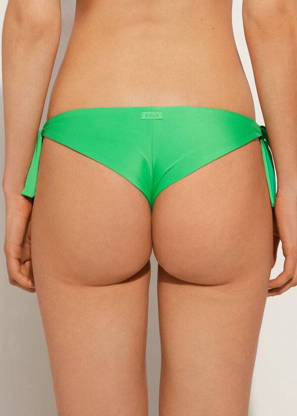 Calzedonia Bow Brazilian Indonesia Eco Bikinibroekjes Dames Groen | NL2891TV