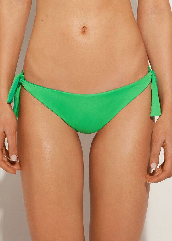 Calzedonia Bow Brazilian Indonesia Eco Bikinibroekjes Dames Groen | NL2891TV