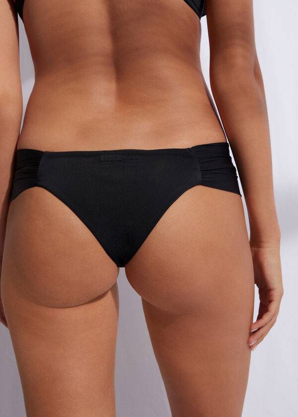 Calzedonia Brazilian Indonesia Eco Bikinibroekjes Dames Zwart | NL2880HK