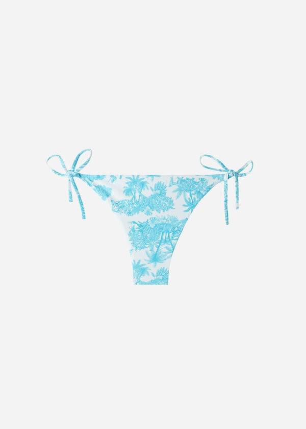 Calzedonia Brazilian String Sorrento Bikinibroekjes Dames Blauw | NL2852MA