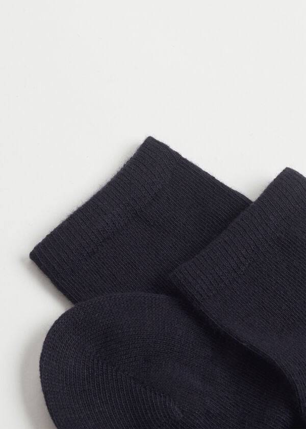 Calzedonia Cashmere Blend Kort Sokken Kinderen Blauw | NL1098OR