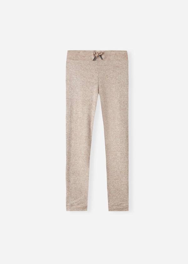 Calzedonia Cashmere Blend Stretch Sport Leggings Kinderen Beige | NL1069YU