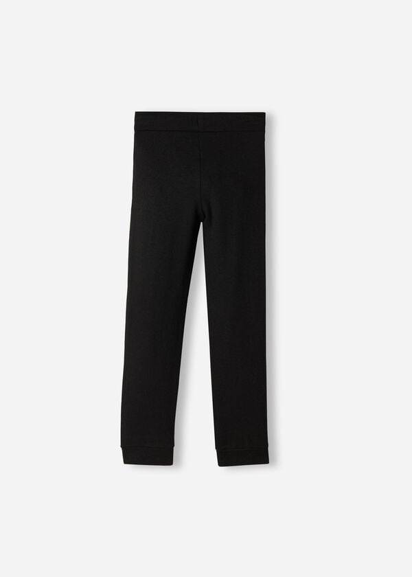 Calzedonia Cashmere Blend Stretch Sport Leggings Kinderen Zwart | NL1071IS