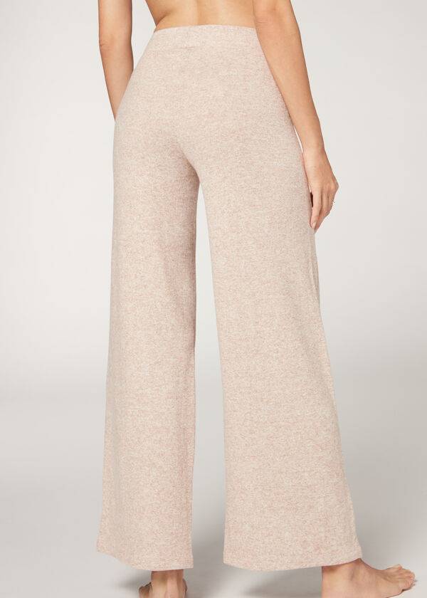 Calzedonia Cashmere Palazzo Leggings Dames Beige | NL1568AP