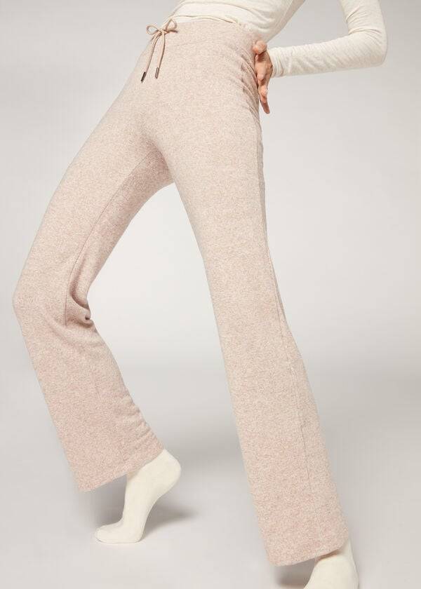 Calzedonia Cashmere Rechtdoor Broek Dames Beige | NL1472LH