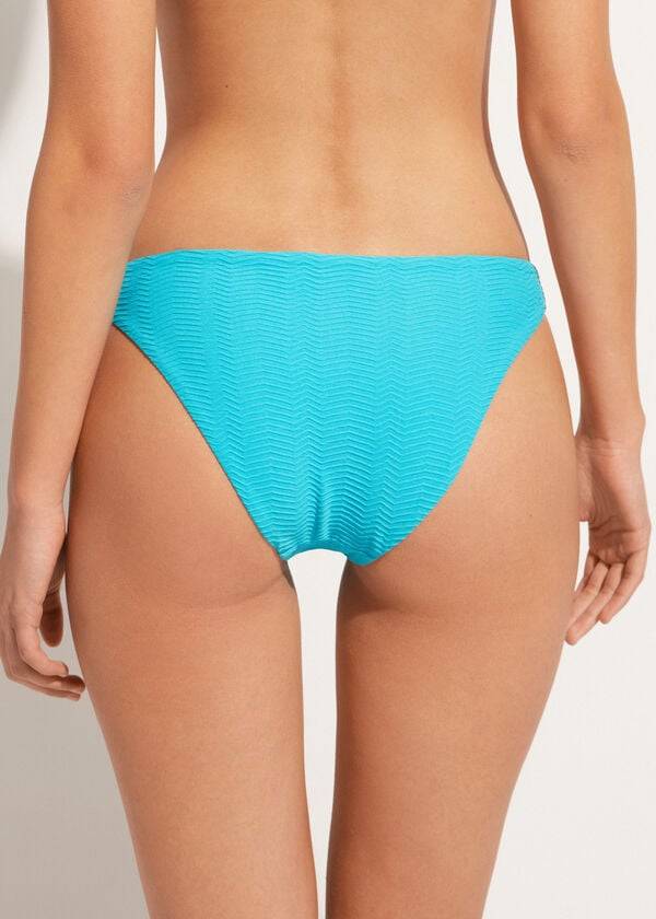 Calzedonia Chevron Casablanca Bikinibroekjes Dames Turquoise Groen | NL2840SO