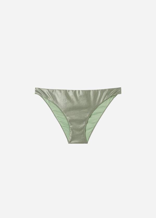 Calzedonia Coated-Effect Antigua Bikinibroekjes Dames Groen | NL2830XF