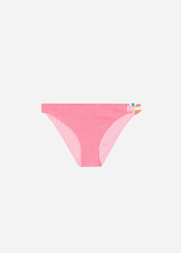 Calzedonia Crinkled San Diego Bikinibroekjes Dames Roze | NL2817IS