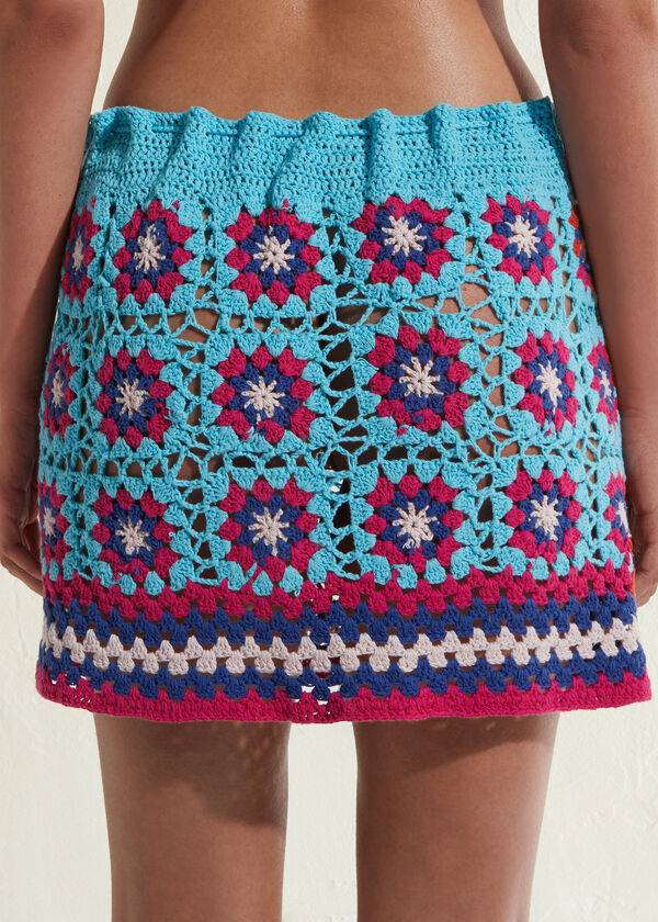 Calzedonia Crochet Skirt Cover-ups Dames Turquoise Blauw | NL2062AP