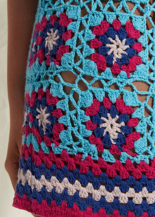 Calzedonia Crochet Skirt Cover-ups Dames Turquoise Blauw | NL2062AP