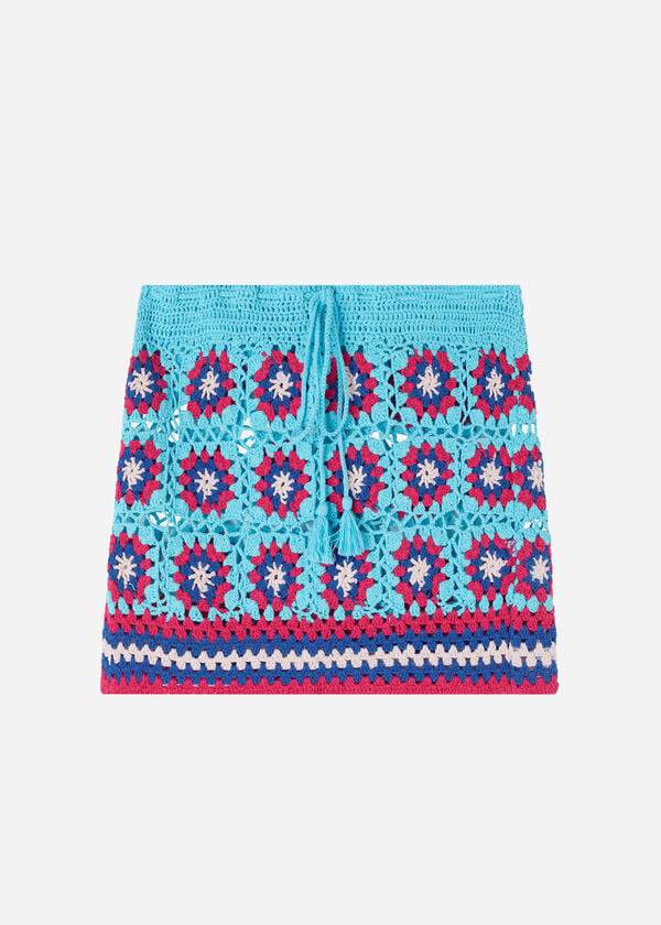 Calzedonia Crochet Skirt Cover-ups Dames Turquoise Blauw | NL2062AP