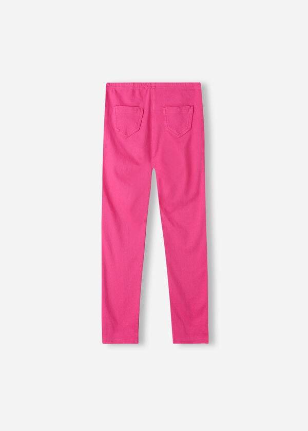 Calzedonia Denim jeggings Leggings Kinderen Roze | NL1059CE