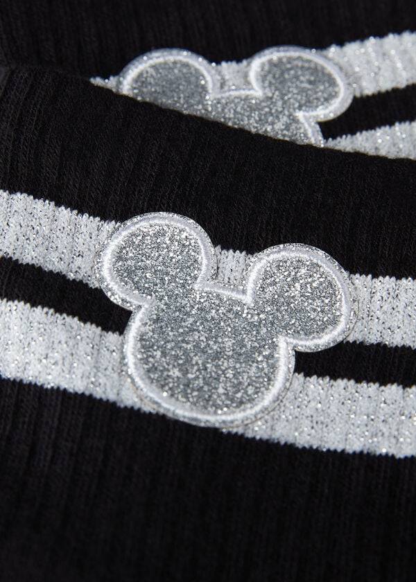 Calzedonia Disney Mickey Mouse Kort Sport Sokken Dames Zwart | NL1772UT