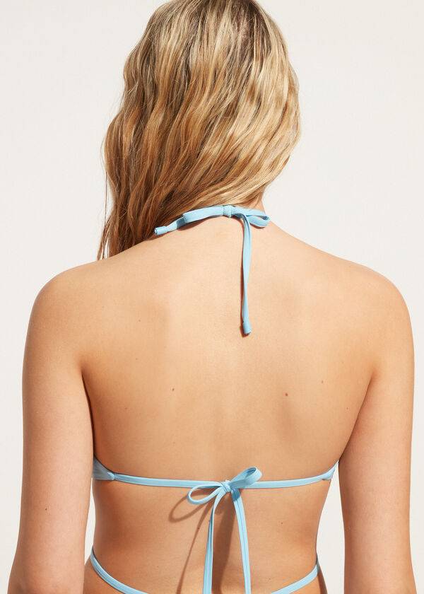 Calzedonia Drawstring Bandeau Islamorada Bikinitopjes Dames Blauw | NL2480WY