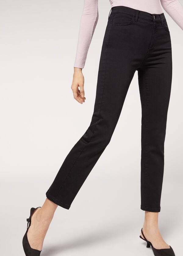 Calzedonia Eco Comfort Jeans Dames Zwart | NL1624GL