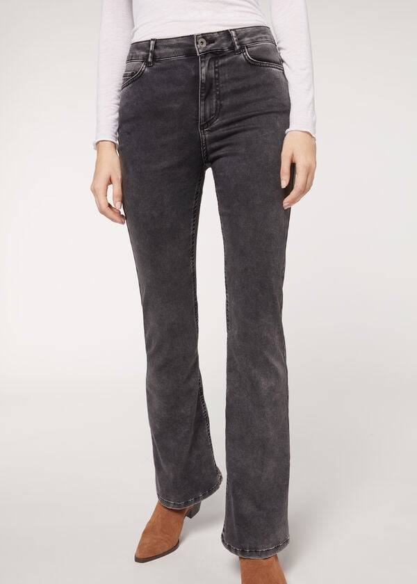 Calzedonia Flared Jeans Dames Grijs | NL1596DN