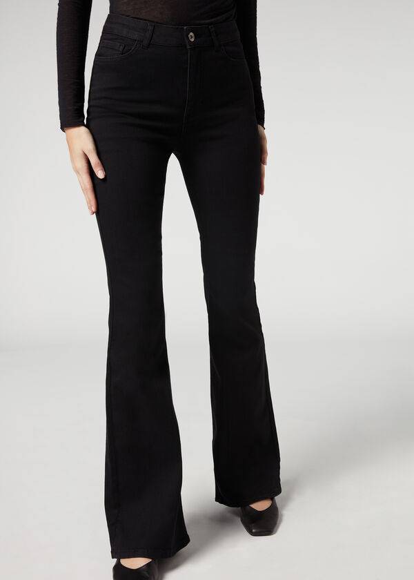 Calzedonia Flared Jeans Dames Zwart | NL1597FM