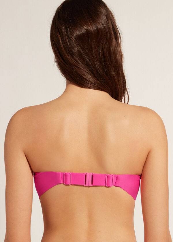 Calzedonia Gewatteerd Bandeau Indonesia Eco cobey Bikinitopjes Dames Roze | NL2391DN