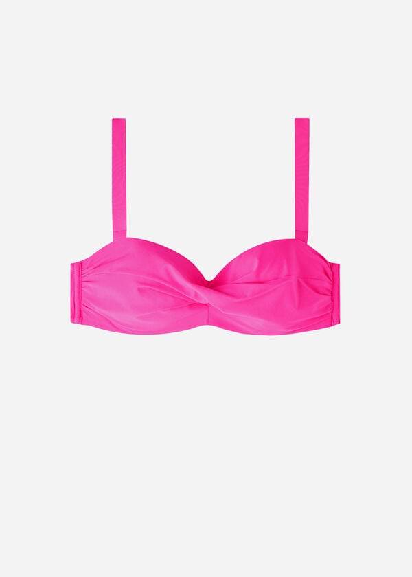 Calzedonia Gewatteerd Bandeau Indonesia Eco cobey Bikinitopjes Dames Roze | NL2391DN