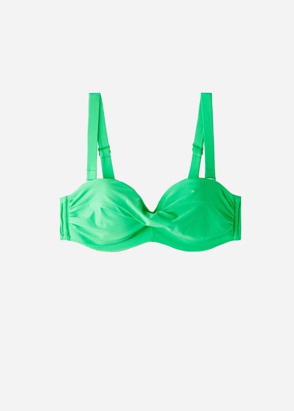 Calzedonia Gewatteerd Bandeau Indonesia Eco cobey Bikinitopjes Dames Groen | NL2392SO