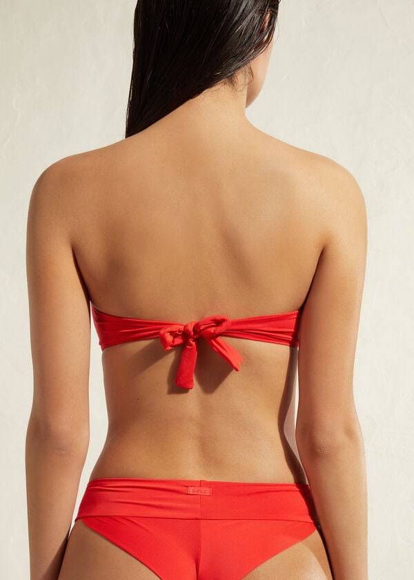 Calzedonia Gewatteerd Bandeau Indonesia Eco Bikinitopjes Dames Rood | NL2396IS