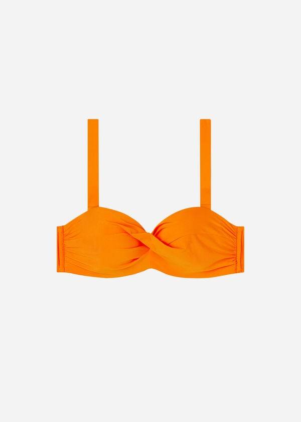 Calzedonia Gewatteerd Bandeau Indonesia Bikinitopjes Dames Oranje | NL2403QZ