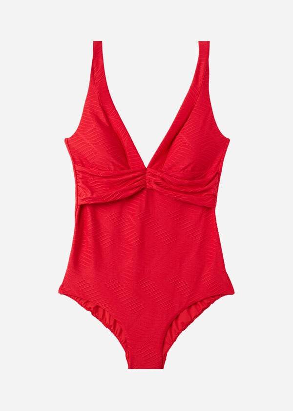 Calzedonia Gewatteerd One-Piece Genova Badpakken Dames Rood | NL2016JJ