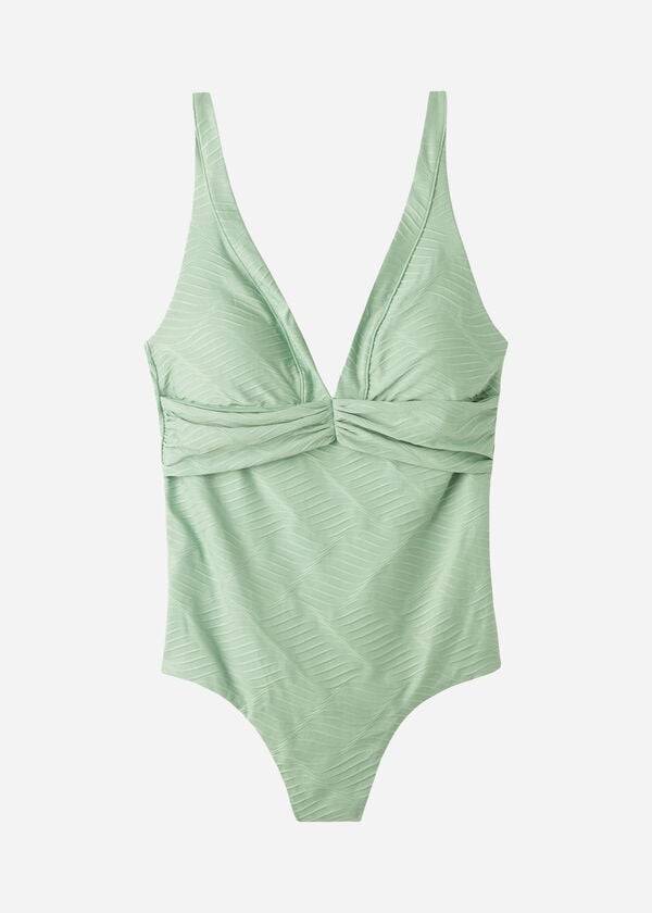 Calzedonia Gewatteerd One-Piece Genova Badpakken Dames Groen | NL2017KI