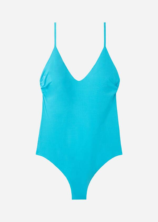 Calzedonia Gewatteerd One-Piece Indonesia Badpakken Dames Turquoise | NL2008OR