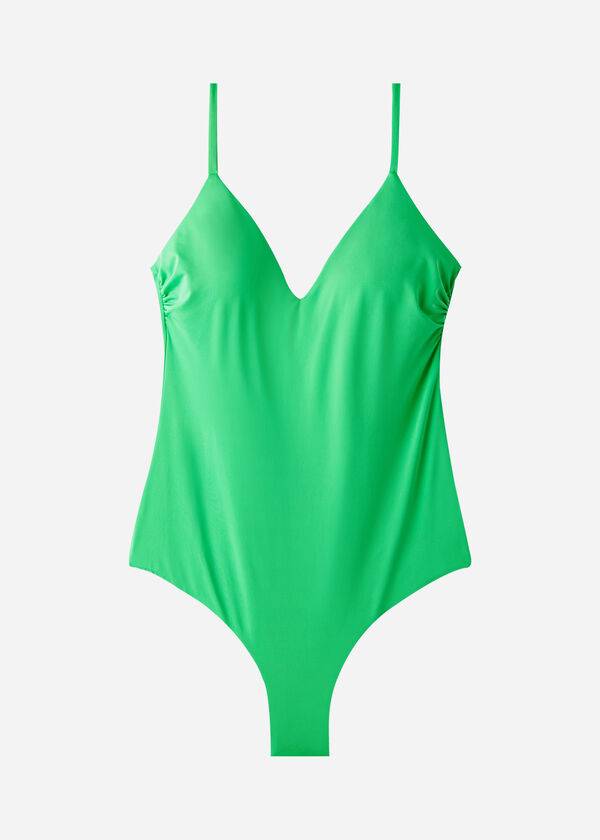 Calzedonia Gewatteerd One-Piece Indonesia Badpakken Dames Groen | NL2012DN