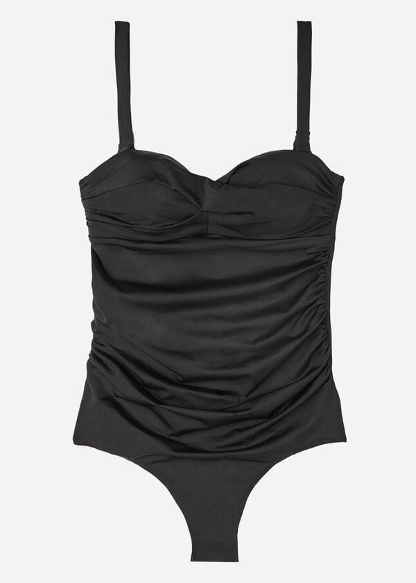 Calzedonia Gewatteerd One-Piece Roma Badpakken Dames Zwart | NL2006UT