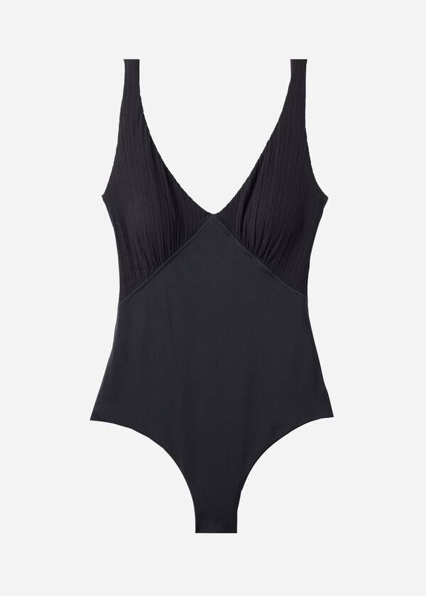 Calzedonia Gewatteerd One-Piece Shaping-Effect Pesaro Badpakken Dames Zwart | NL1995CE