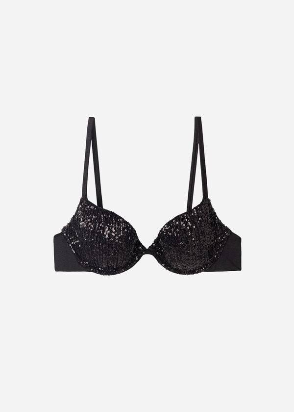 Calzedonia Gewatteerd Push-Up Cannes Bikinitopjes Dames Zwart | NL2350WY