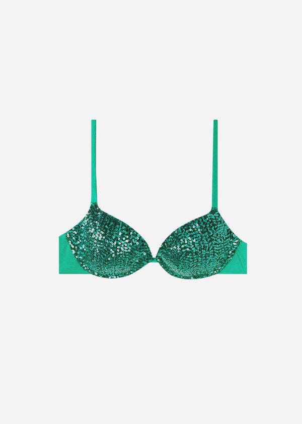 Calzedonia Gewatteerd Push-Up Cannes Bikinitopjes Dames Groen | NL2351QZ