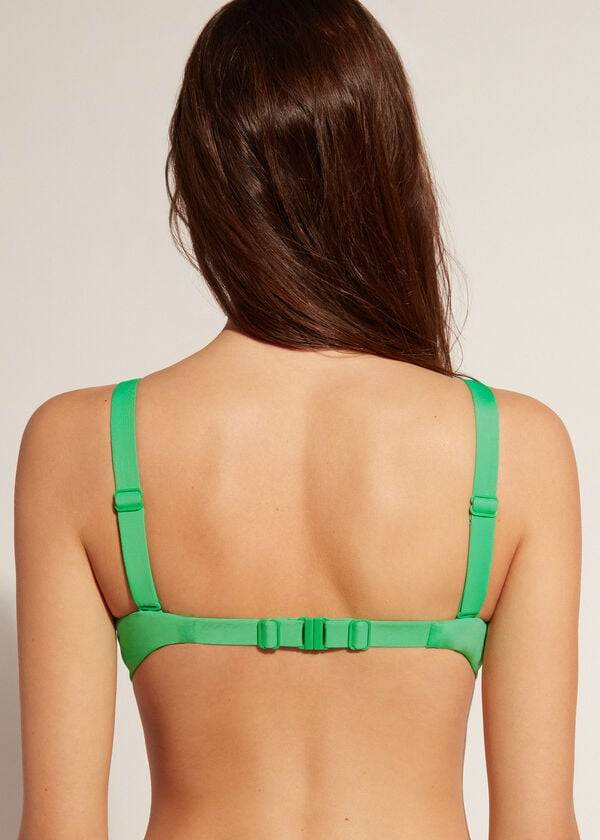 Calzedonia Gewatteerd Push-Up Indonesia Bikinitopjes Dames Groen | NL2338FM