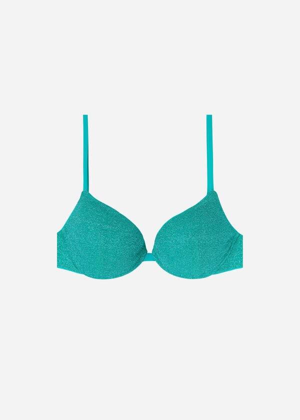 Calzedonia Gewatteerd Push-Up Las Vegas Bikinitopjes Dames Blauw | NL2332ZG