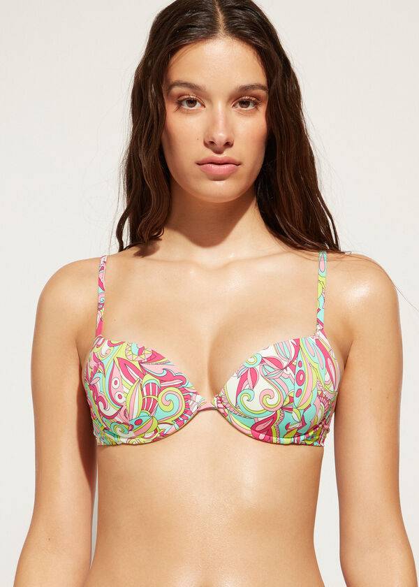 Calzedonia Gewatteerd Push-Up Londra Bikinitopjes Dames Gekleurd | NL2330CE