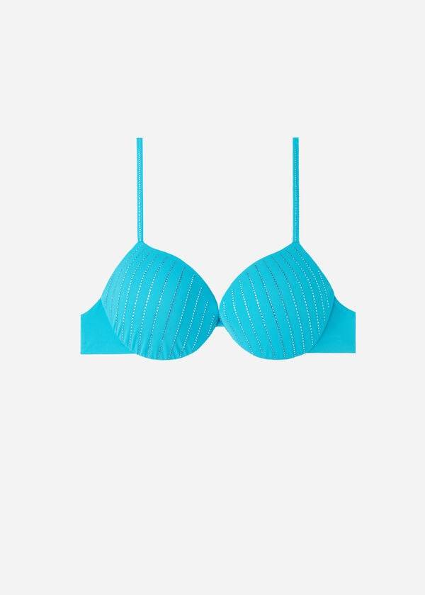 Calzedonia Gewatteerd Push Up Shanghai Bikinitopjes Dames Turquoise | NL2357XF