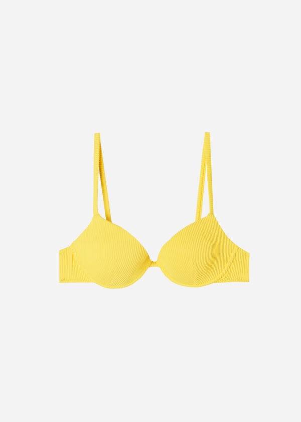 Calzedonia Gewatteerd Push-up New York Bikinitopjes Dames Geel | NL2318IS