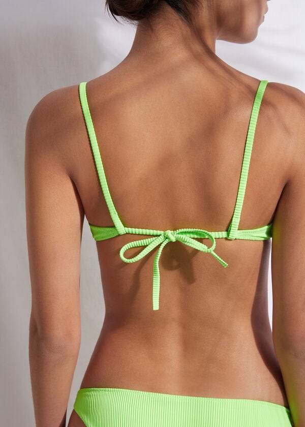 Calzedonia Gewatteerd Push-up New York Bikinitopjes Dames Groen | NL2319UT