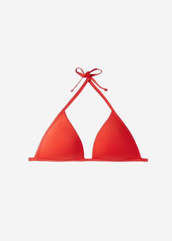 Calzedonia Gewatteerd Triangle Indonesia Eco strass Bikinitopjes Dames Rood | NL2264TV