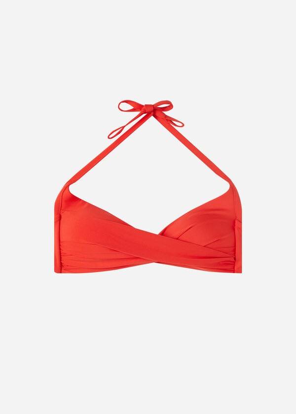 Calzedonia Gewatteerd Triangle Indonesia Eco Bikinitopjes Dames Rood | NL2285MA