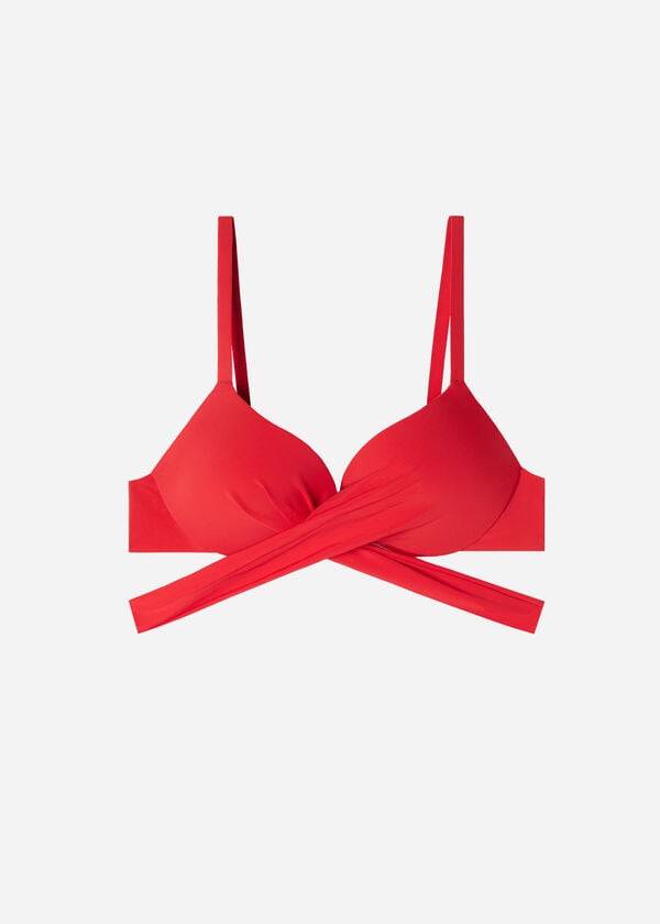 Calzedonia Graduated Gewatteerd Push Up Indonesia Bikinitopjes Dames Rood | NL2466HK