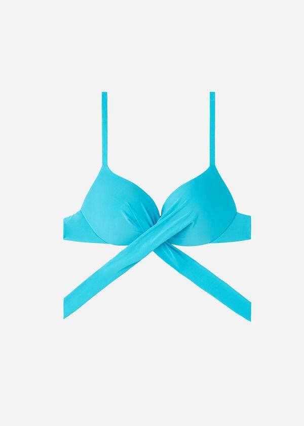 Calzedonia Graduated Gewatteerd Push Up Indonesia Bikinitopjes Dames Turquoise | NL2467GL