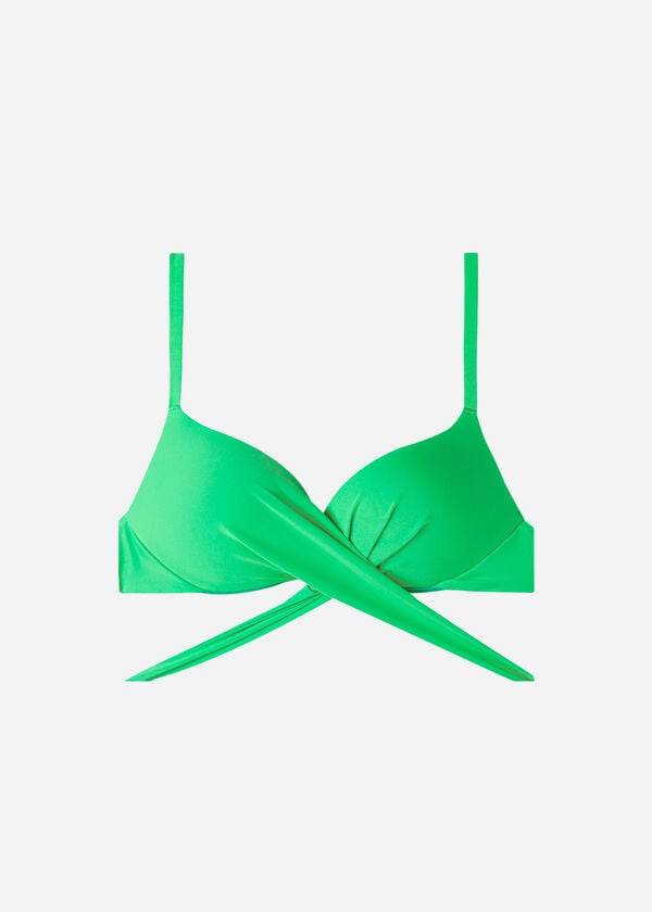 Calzedonia Graduated Gewatteerd Push Up Indonesia Bikinitopjes Dames Groen | NL2470SO