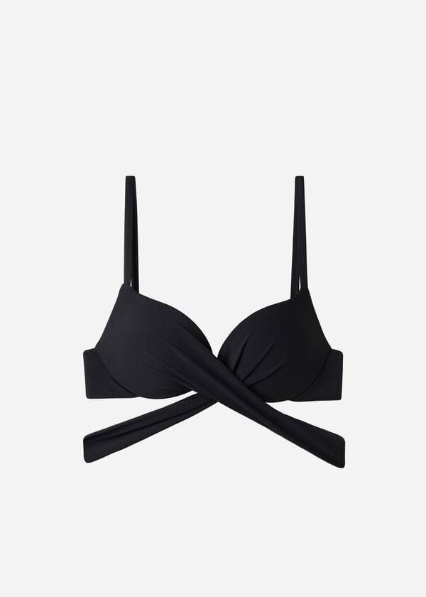 Calzedonia Graduated Gewatteerd Push Up Indonesia Bikinitopjes Dames Zwart | NL2471AP